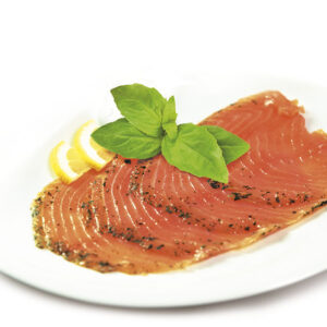 Saumon mariné au basilic 120g