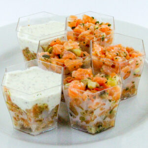 Verrines saumon 3 recettes