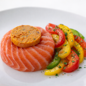 Corolles de saumon farce thon poivrons 180g